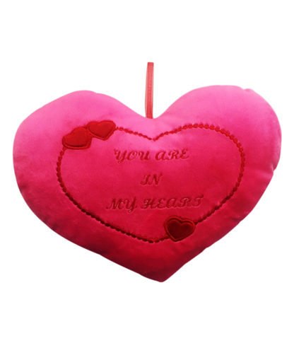 GLOSSY HEART D PINK CUSHION FUNZOO SOFT TOYS INDIA MANUFACTURER