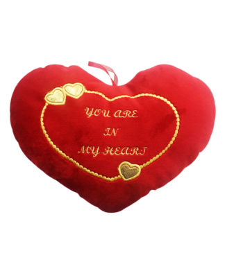 GLOSSY HEART RED CUSHION FUNZOO SOFT TOYS INDIA MANUFACTURER